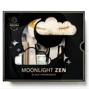 Bath & Body Works Moonlight Zen Black Chamomile Gift Set 4pc Sleep Mask New